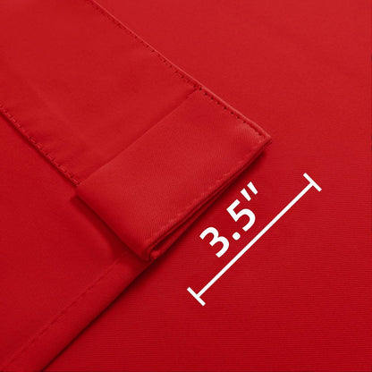 Rideaux occultants noirs Joydeco, 2 panneaux, 96 pouces de long, pour chambre à coucher