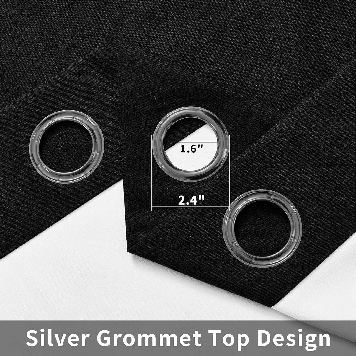 Joydeco Blackout Curtains 2 Panels Set, featuring thermal insulated long curtains