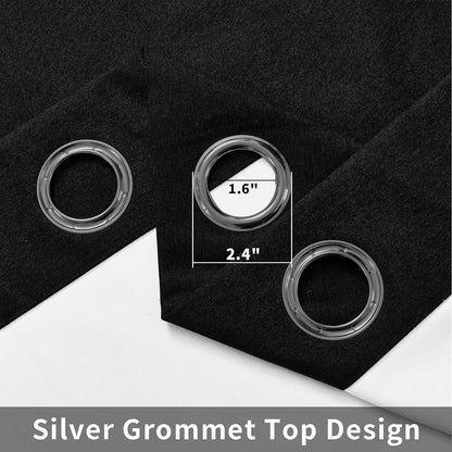 Joydeco Blackout Curtains 2 Panels Set, featuring thermal insulated long curtains