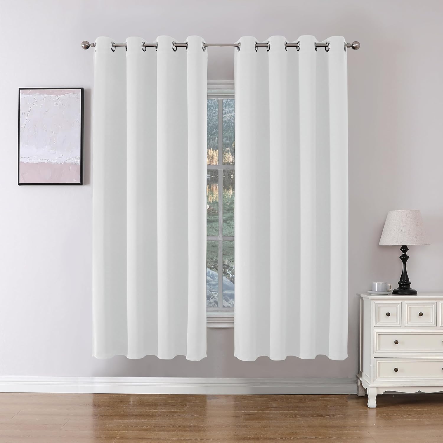 Joydeco Blackout Curtains 2 Panels Set, featuring thermal insulated long curtains