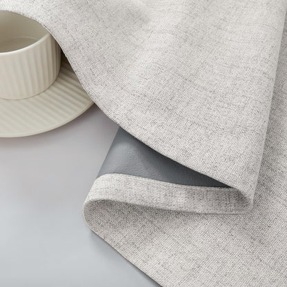 Joydeco 100% Blackout Curtains Faux Linen Curtains for Living Room