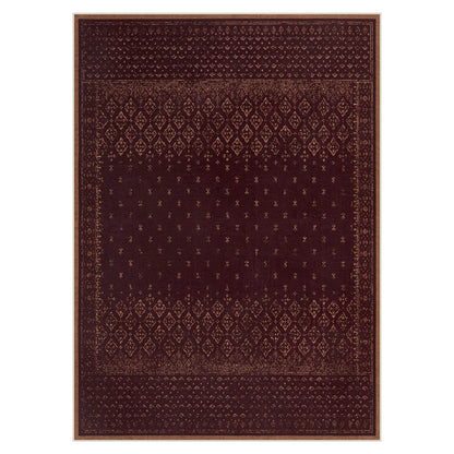 Joydeco 8x10 Washable Rug for Living Room, Burgundy Rugs for Bedroom