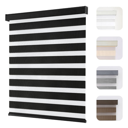 Free-Stop Custom Zebra Blinds for Windows
