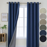 Joydeco Custom Linen Blackout Curtains