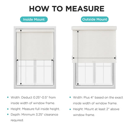 Joydeco Natural Woven Roller Shades for Indoor Windows, Cordless Blackout Blinds with Curved Valance, Thermal Insulated UV Protection Privacy Window Shades for Home and Office