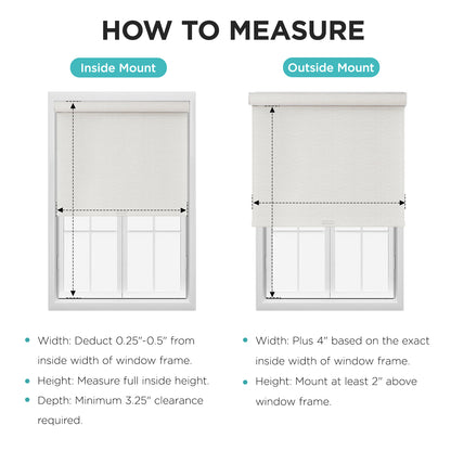 Joydeco Natural Woven Roller Shades for Indoor Windows, Cordless Blackout Blinds with Curved Valance, Thermal Insulated UV Protection Privacy Window Shades for Home and Office
