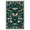 Joydeco Insect Bathroom Rugs Non Slip Washable, Floral Kitchen Rugs Non Slip, Soft Low-Pile Ultra Thin Boho Indoor Floor Throw Carpet for Entryway Bedroom Laundry Entrance
