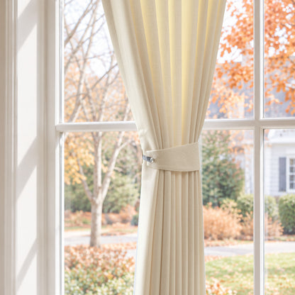 Cortinas opacas de lino Joydeco Flaxaline