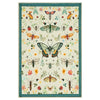 Joydeco Insect Bathroom Rugs Non Slip Washable, Floral Kitchen Rugs Non Slip, Soft Low-Pile Ultra Thin Boho Indoor Floor Throw Carpet for Entryway Bedroom Laundry Entrance