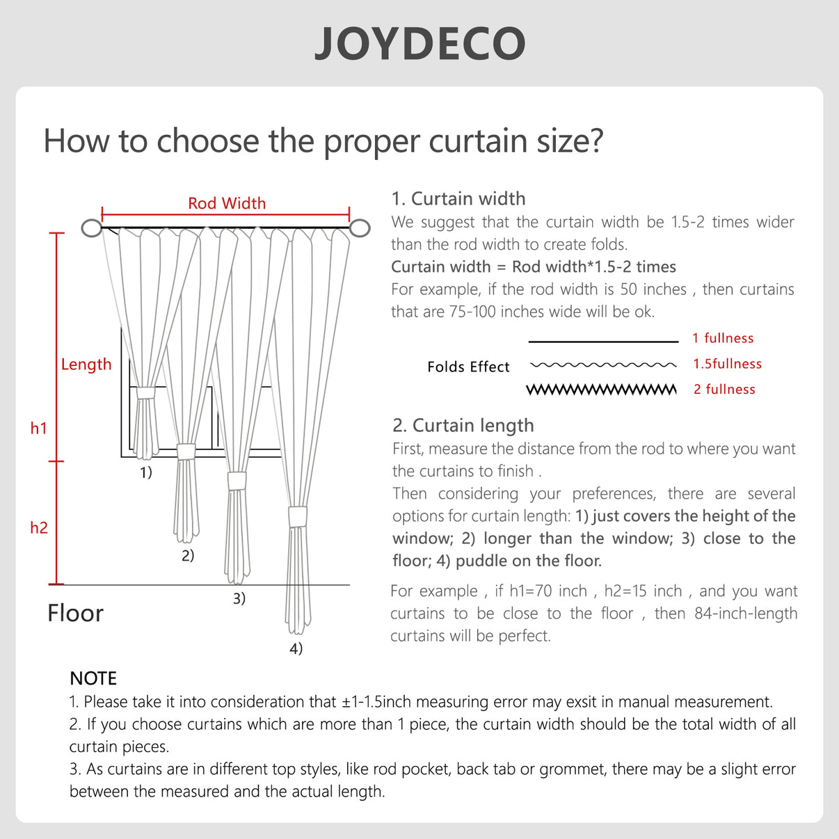 Joydeco Door Curtain Closet Door, Closet Curtain for Open Closet, Closet Curtains for Bedroom Closet Door, Door Curtains for Doorways Privacy Bedroom(40Wx78L)