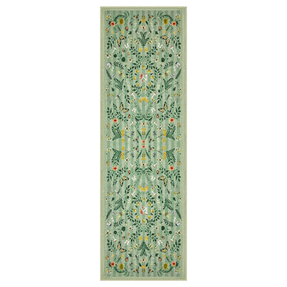 Joydeco Insect Washable Bathroom Rug, Botanical Kitchen Runner Rug Non Slip, Boho Ultra-Thin Soft Indoor Floor Carpet Runners for Hallways Entryway Entrance Laundry