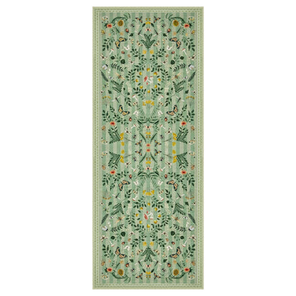 Joydeco Insect Washable Bathroom Rug, Botanical Kitchen Runner Rug Non Slip, Boho Ultra-Thin Soft Indoor Floor Carpet Runners for Hallways Entryway Entrance Laundry