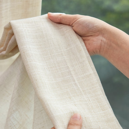Petal Linen Blend Sheer Curtain