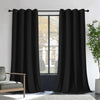Joydeco 100% Blackout Royal Blue Velvet Curtains - 2 Panels , Thermal Insulated, Privacy