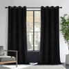 Joydeco 100% Blackout Moss Green Velvet Curtains - 2 Panels , Thermal Insulated, Privacy