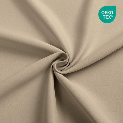 Cortinas opacas Joydeco negras de 244 cm de largo, juego de 2 paneles para dormitorio