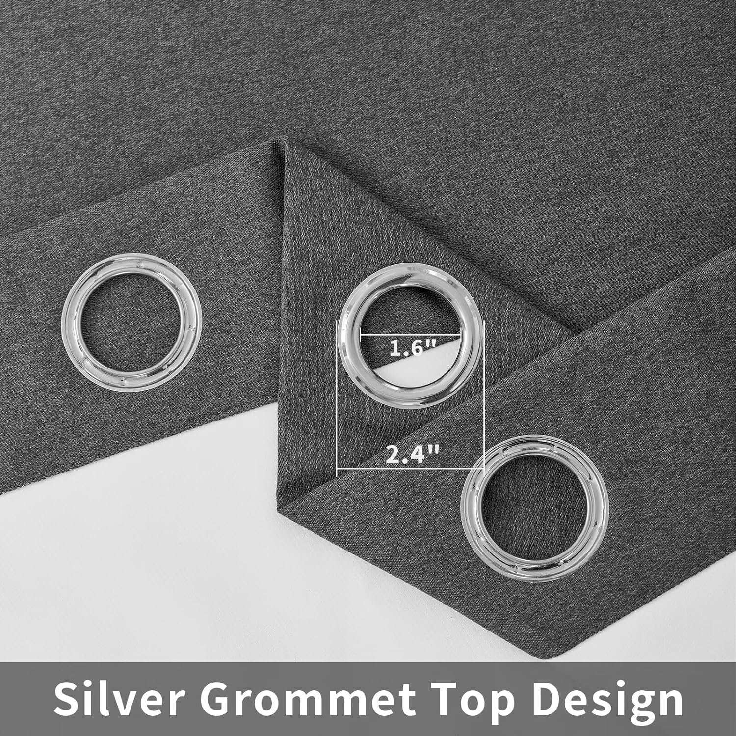 Joydeco Blackout Curtains 2 Panels Set, featuring thermal insulated long curtains