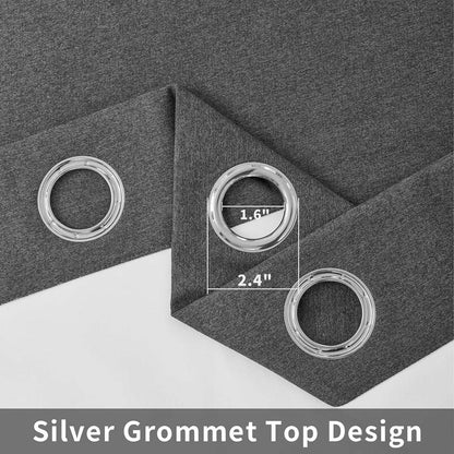 Joydeco Blackout Curtains 2 Panels Set, featuring thermal insulated long curtains