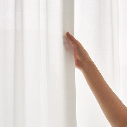 Lily Plain Weave Sheer Curtain