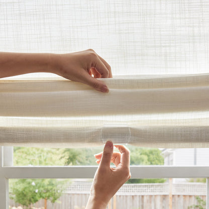 Cortinas opacas de lino Joydeco Flaxaline