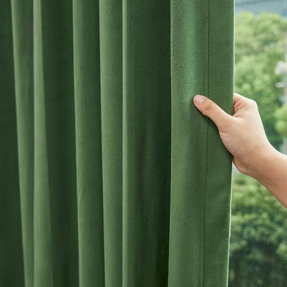 Plush Velvet Room Darkening Curtain