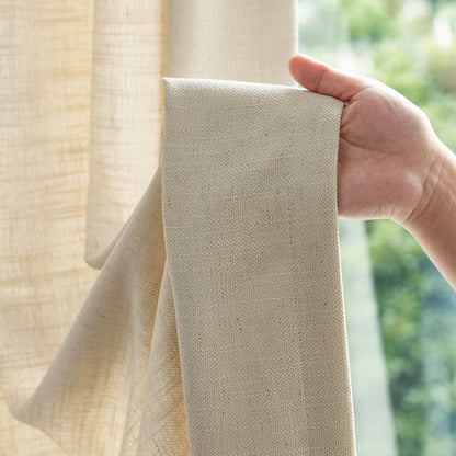 Cedar Linen Blend Light Filtering Curtain