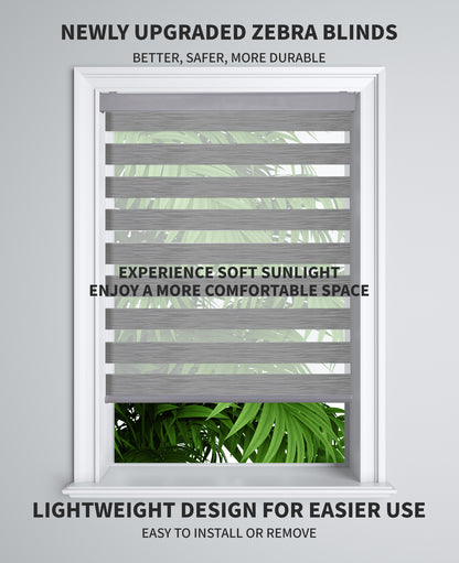 Free-Stop Zebra Blinds for Windows