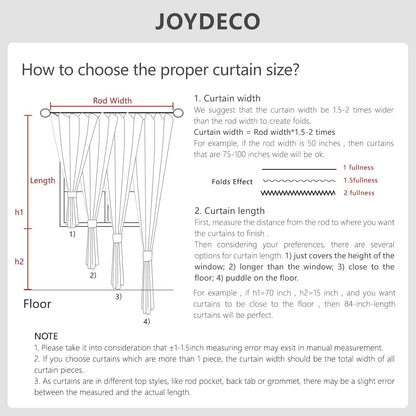 Joydeco 100% Blackout Curtains for Bedroom - Natural Linen Curtains 96 Inch Long, Thermal Insulated 2 Panels Linen Light Blocking Drapes, Rod Pocket & Back Tabs, Darkening Privacy for Living Room