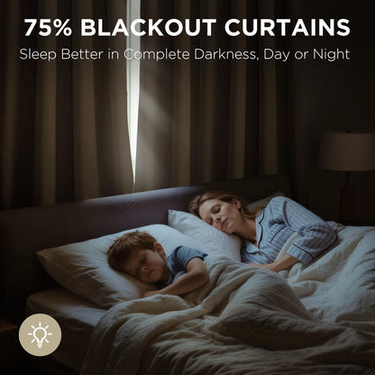 Luxury Blackout Velvet Curtains - Thermal Insulated Grommet Drapes