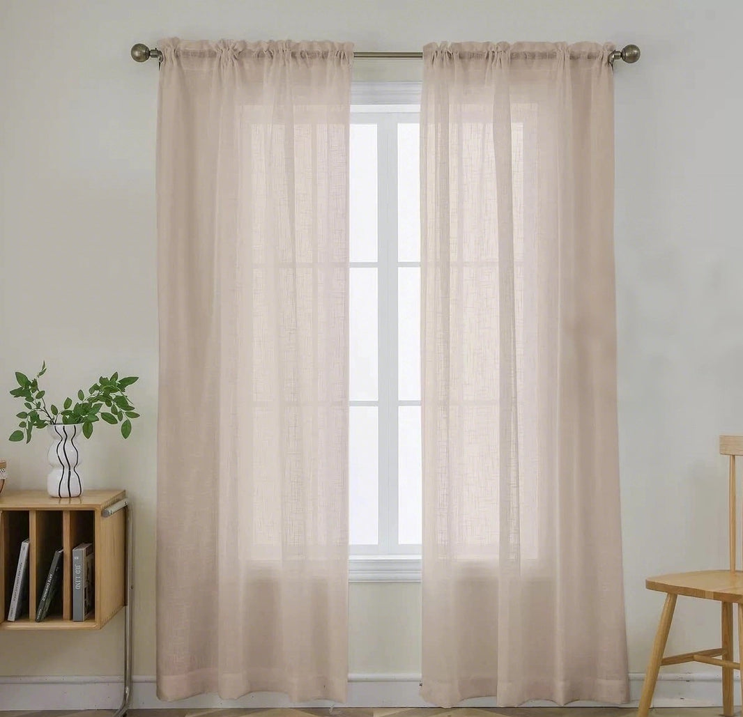 Cortinas transparentes personalizadas Joydeco 