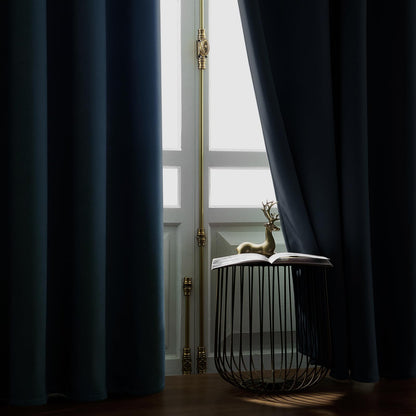 Luxury Blackout Velvet Curtains - Thermal Insulated Grommet Drapes