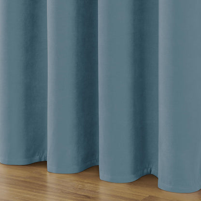Luxury Blackout Velvet Curtains - Thermal Insulated Grommet Drapes