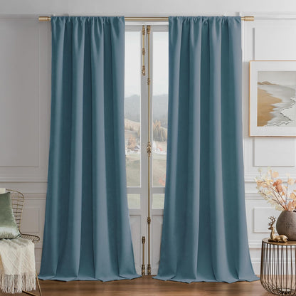 Luxury Blackout Velvet Curtains - Thermal Insulated Grommet Drapes