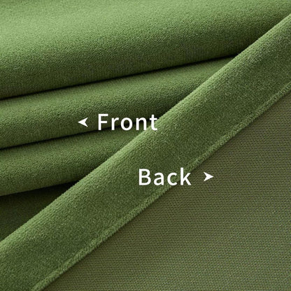 Joydeco Green Velvet Curtains 120 inch 2 Panel, Room Darkening Super Soft Velvet Drapes for Bedroom Living Room Thermal Insulated Window Drapes, Luxury Blackout Rod Pocket Curtains,W52 x L120 inch