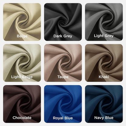 Joydeco Blackout Curtains 95 Inch Length 2 Panels Set, Thermal Insulated Long Curtains& Drapes 2 Burg, Room Darkening Grommet Drapes for Living Room Bedroom Window (W52 x L95 Inch, Light Grey)