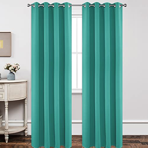 Joydeco Blackout Curtains Thermal Insulated Long Curtains& Drapes 2 Panels Set Various sizes and colors, suitable for living room and bedroom windows