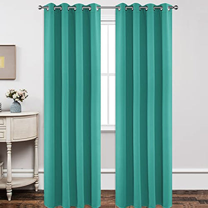 Joydeco Blackout Curtains Thermal Insulated Long Curtains& Drapes 2 Panels Set Various sizes and colors, suitable for living room and bedroom windows