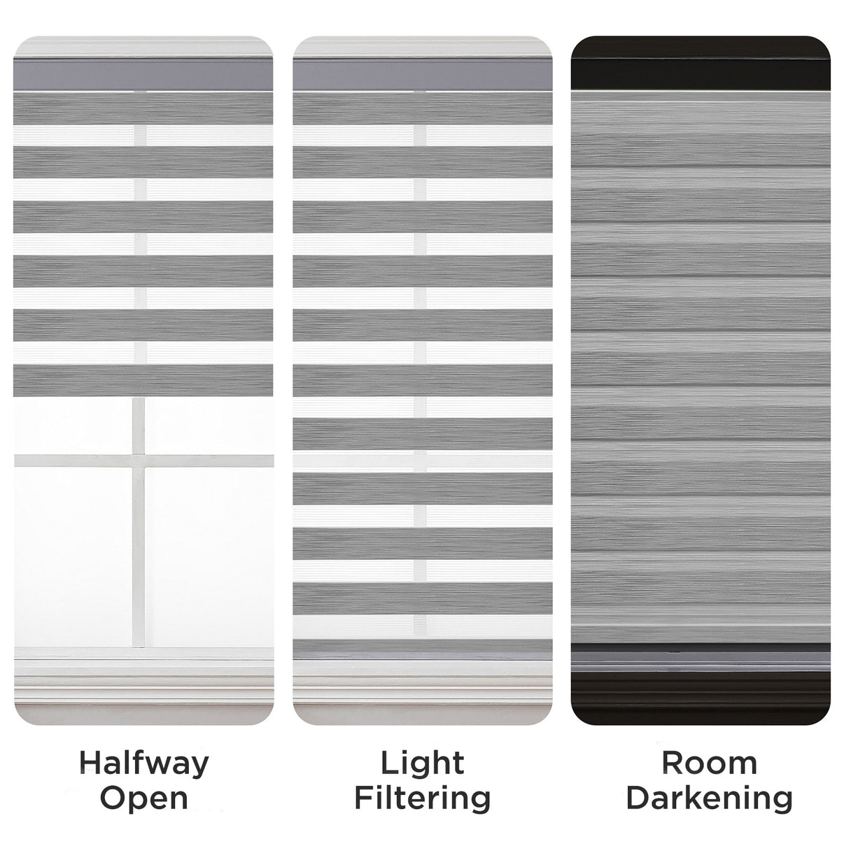 Free-Stop Zebra Blinds for Windows