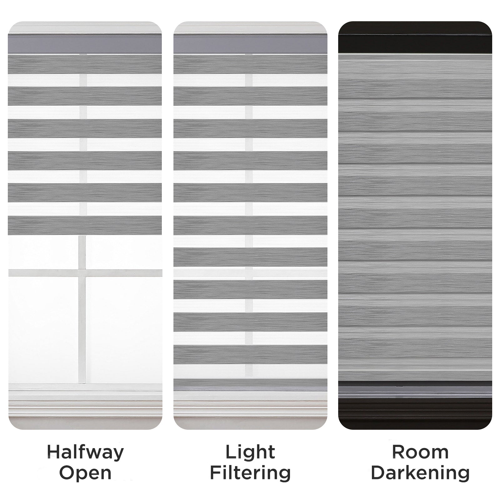 Free-Stop Zebra Blinds for Windows
