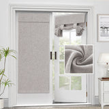 Joydeco Blackout Door Curtain - No Punching Self-Adhesive Velcro Privacy Thermal Insulated Door Curtain