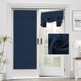 Joydeco Blackout Door Curtain - No Punching Self-Adhesive Velcro Privacy Thermal Insulated Door Curtain - Joydeco
