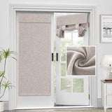 Joydeco Blackout Door Curtain - No Punching Self-Adhesive Velcro Privacy Thermal Insulated Door Curtain - Joydeco