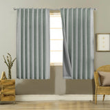 Joydeco Green Blackout Curtains for Living Room Bedroom French Door Curtains - Joydeco