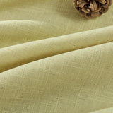 Joydeco Straw Yellow Linen Curtains for Living Room Cafe Bedroom Curtains