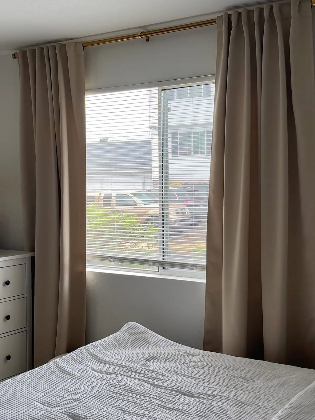 Joydeco Custom Classic Blackout Curtain shown in a styled home setting.