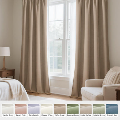 Luxury Blackout Velvet Curtains - Thermal Insulated Grommet Drapes