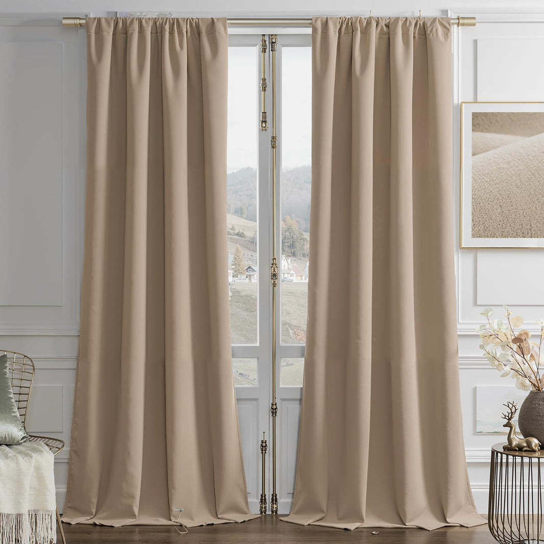 Luxury Blackout Velvet Curtains - Thermal Insulated Grommet Drapes