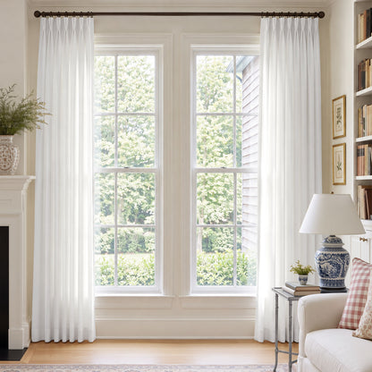 Cortinas opacas de lino Joydeco Flaxaline
