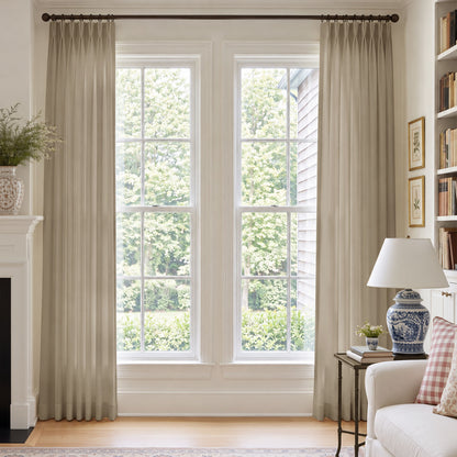 Cortinas opacas de lino Joydeco Flaxaline