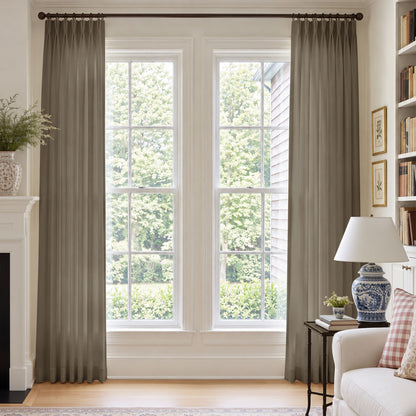 Cortinas opacas de lino Joydeco Flaxaline